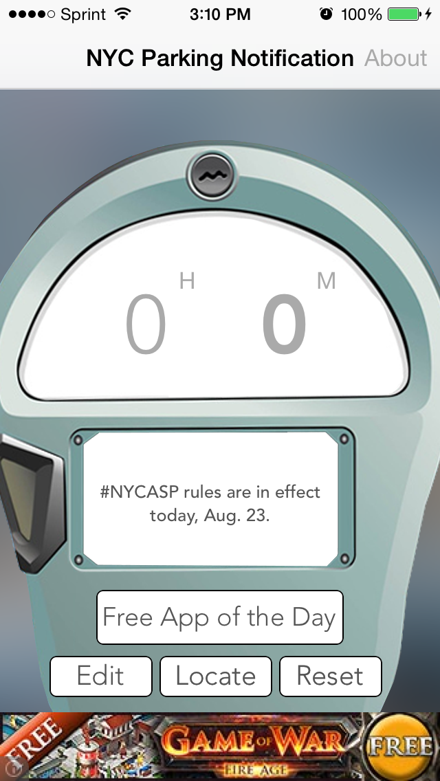 NYC Parking Meter and Alternate Side Parking Notification screenshot 3