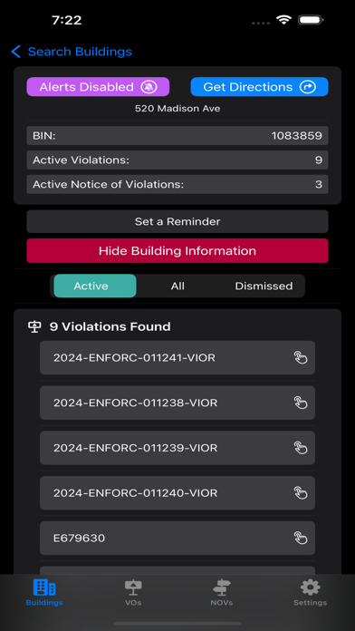 NYC Violations screenshot 1