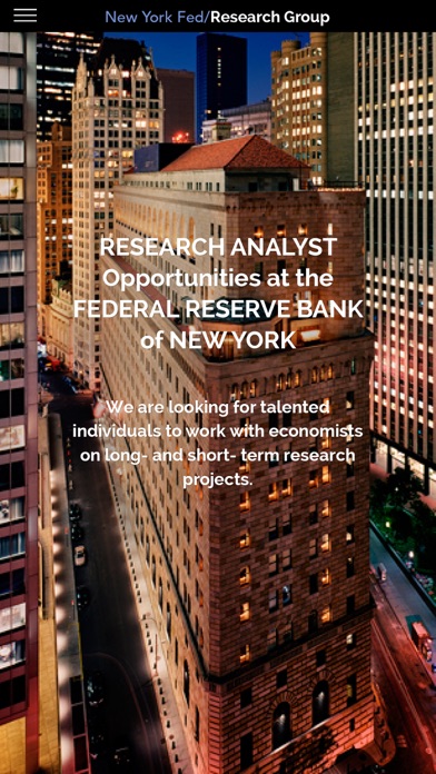 NYFed Research Analyst screenshot 5