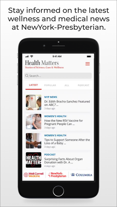 NYP Connect screenshot 2