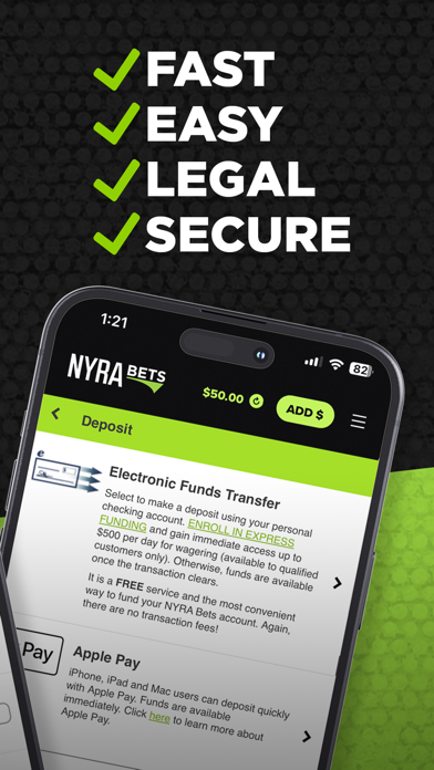 NYRA Bets - Horse Race Betting screenshot 2