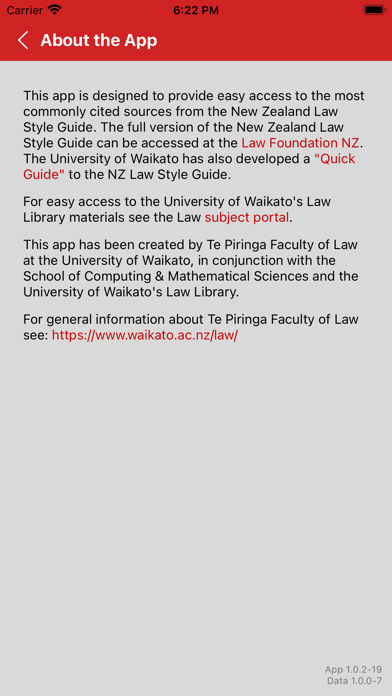 NZ Law Style Guide screenshot 1