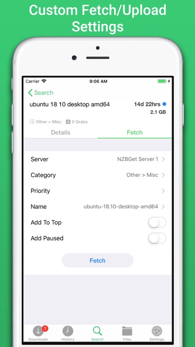 NZBClient for NZBGet screenshot 1