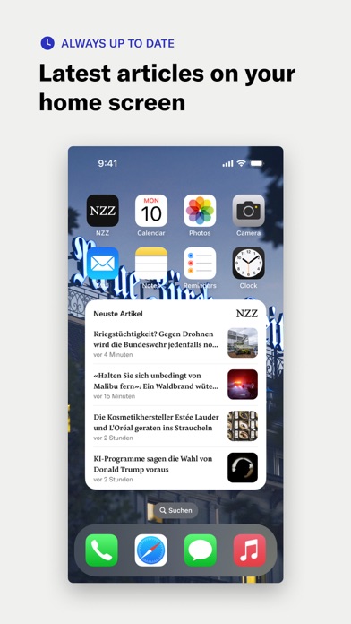 NZZ Nachrichten screenshot 2