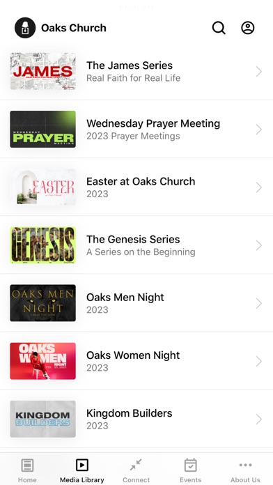 Oaks Church screenshot 2