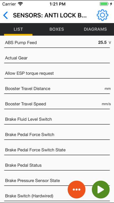 OBD JScan screenshot 2