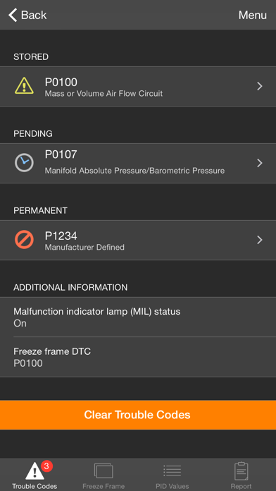 OBDLink screenshot 2