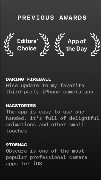Obscura — Pro Camera screenshot 1