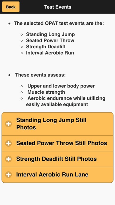 Occupation Physical Assessment Test (OPAT) screenshot 2