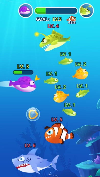 Ocean Fish Evolution screenshot 1