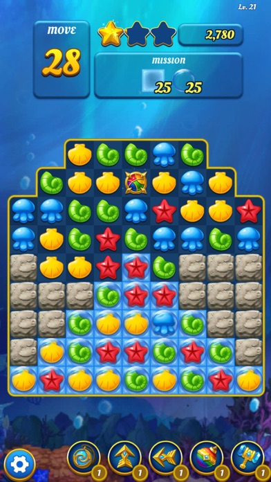 Ocean Splash Match 3 screenshot 1