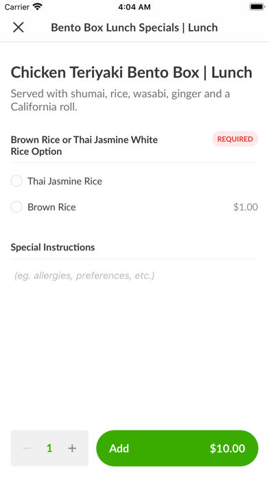 Ocha Thai & Japanese Cuisine screenshot 1