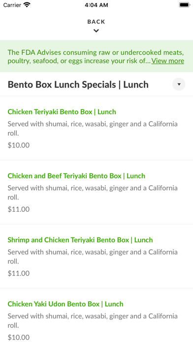 Ocha Thai & Japanese Cuisine screenshot 2