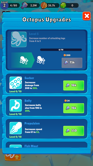 Octopus: Idle Survival Game screenshot 2
