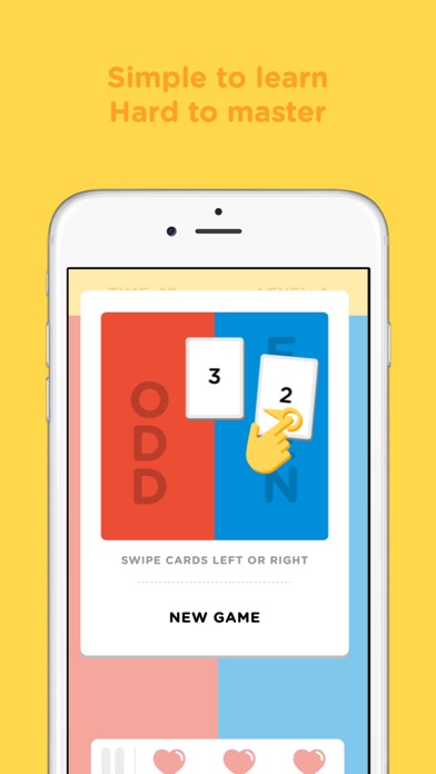 OddSwipe - A minimalistic fast paced logical game where quick thinking is key! screenshot 1