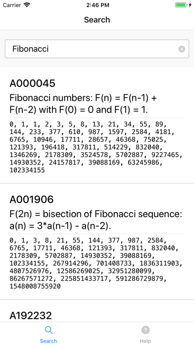 OEIS Client screenshot 4