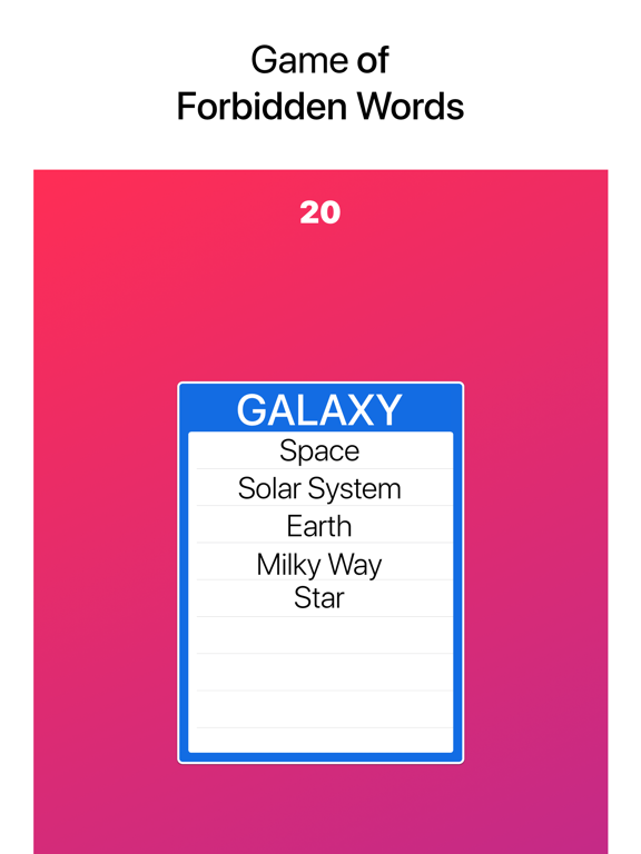 Off Limits Word Guessing Party screenshot 3