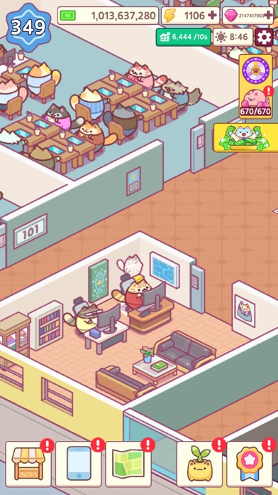Office Cat: Idle Tycoon Games screenshot 4