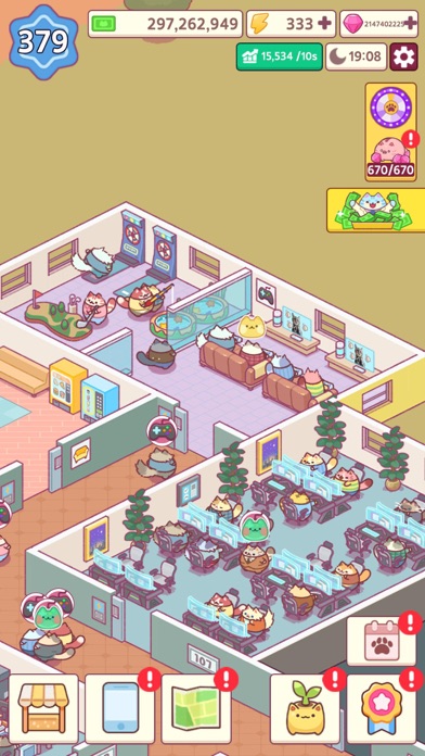 Office Cat: Idle Tycoon Games screenshot 2