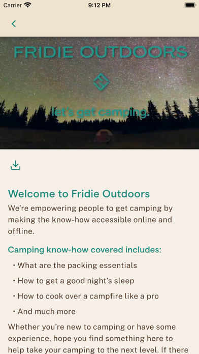 Offline Camping Skills Guide screenshot 1