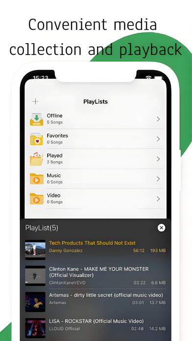 Offline Player: Music, Browser screenshot 2