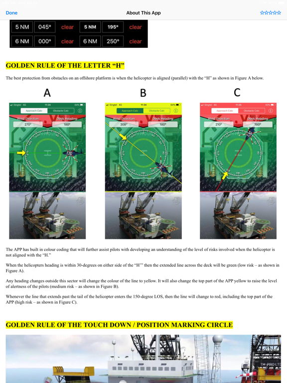 Offshore Safe Approach Calc screenshot 1