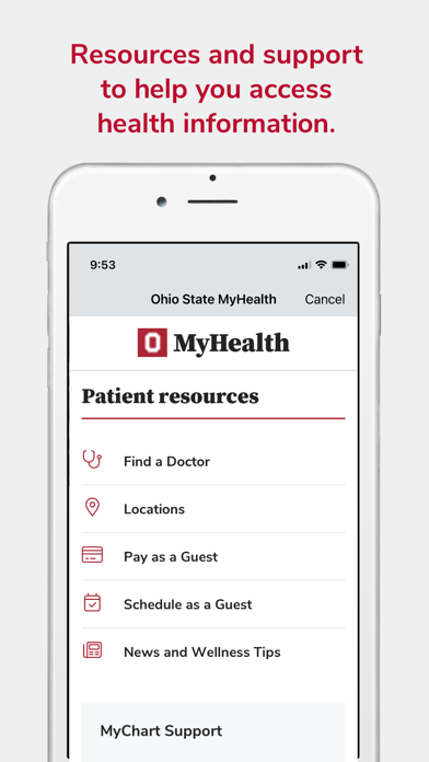 Ohio State MyHealth screenshot 6