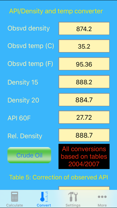 Oilcalcs screenshot 8