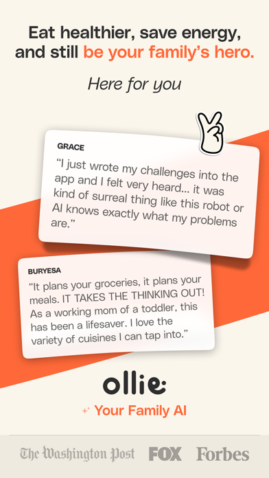 Ollie AI: Family Meal Planner screenshot 1