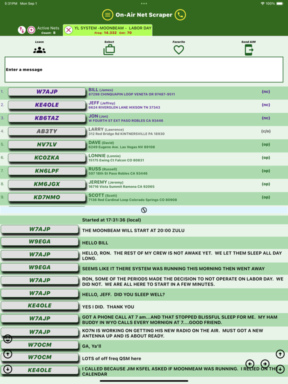 On-Air Net Scraper screenshot 5