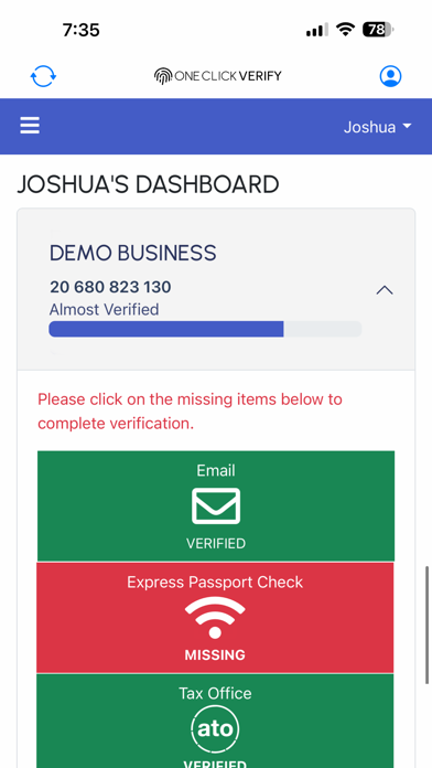 One Click Verify screenshot 5