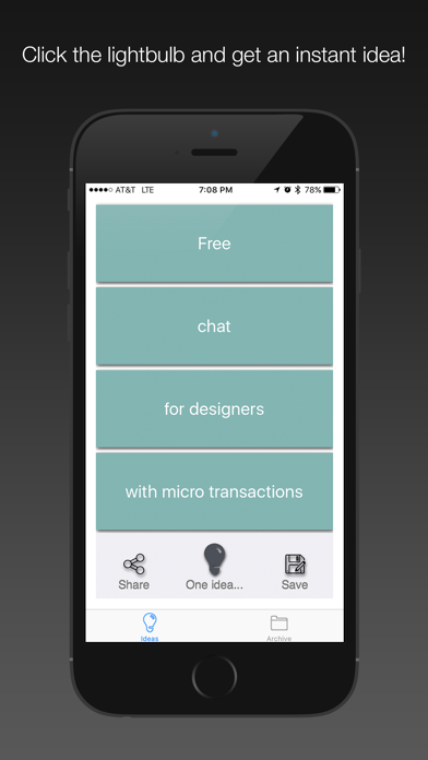 One Idea: Startup idea randomizer screenshot 5