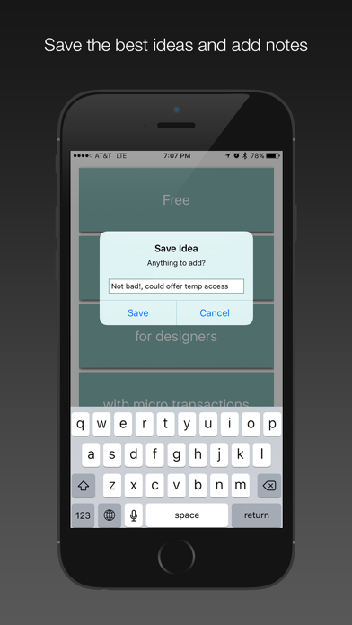 One Idea: Startup idea randomizer screenshot 3