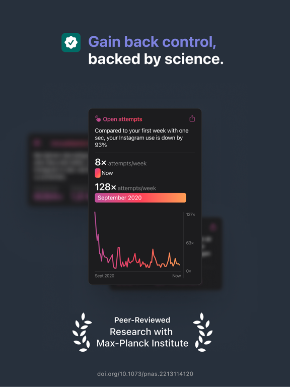one sec | screen time + focus screenshot 1