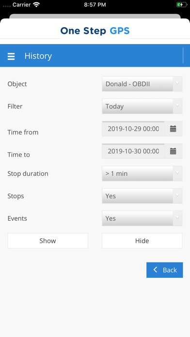 One Step GPS: Live Tracking screenshot 1
