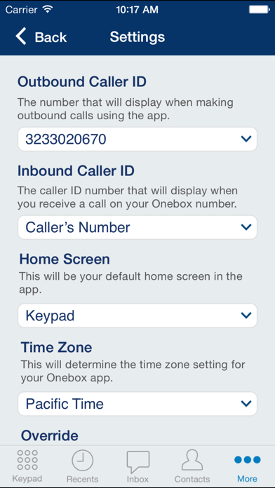 Onebox – Virtual Phone System screenshot 2