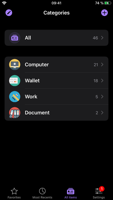 oneSafe password manager screenshot 4