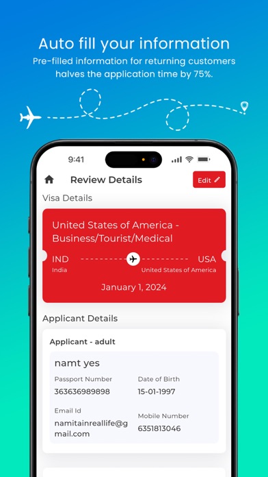 OneVasco – Online Visa Service screenshot 1