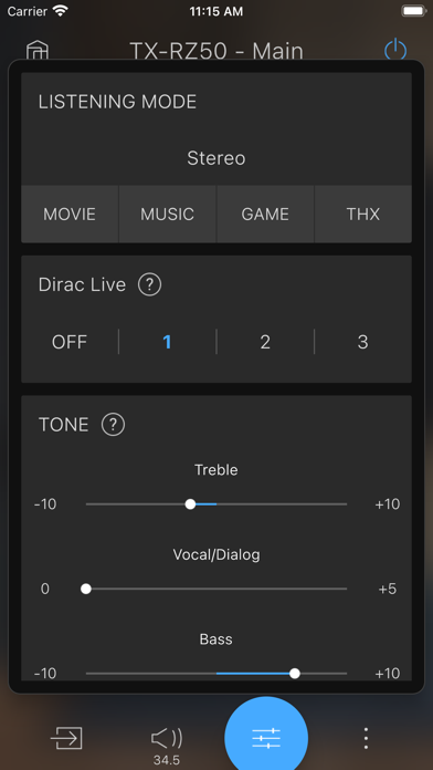 Onkyo Controller screenshot 1