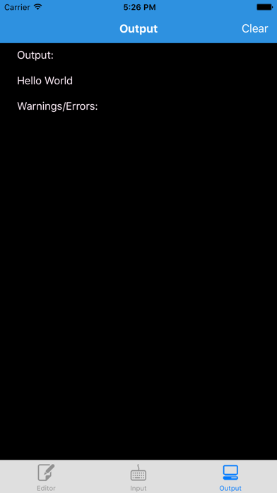 Online Console Compiler screenshot 1