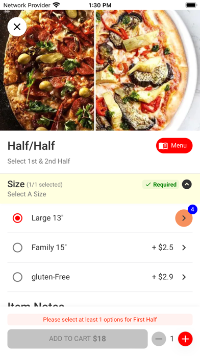 Online Ordering Wrapper screenshot 2