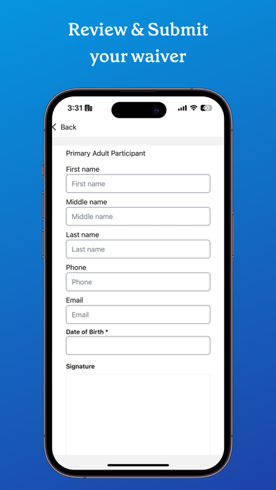 Online Waiver Pro screenshot 1