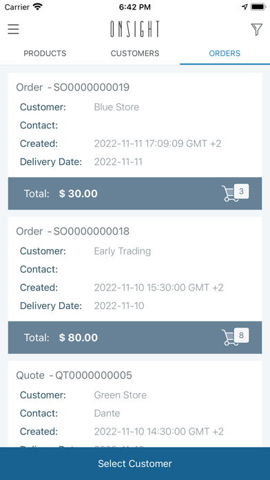 Onsight B2B Sales App screenshot 1