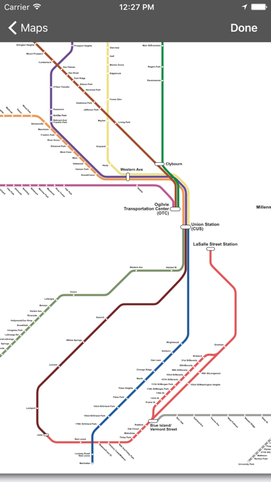 onTime Metra, CTA screenshot 2