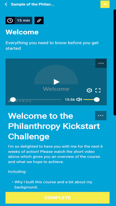 Onwards Philanthropy screenshot 2