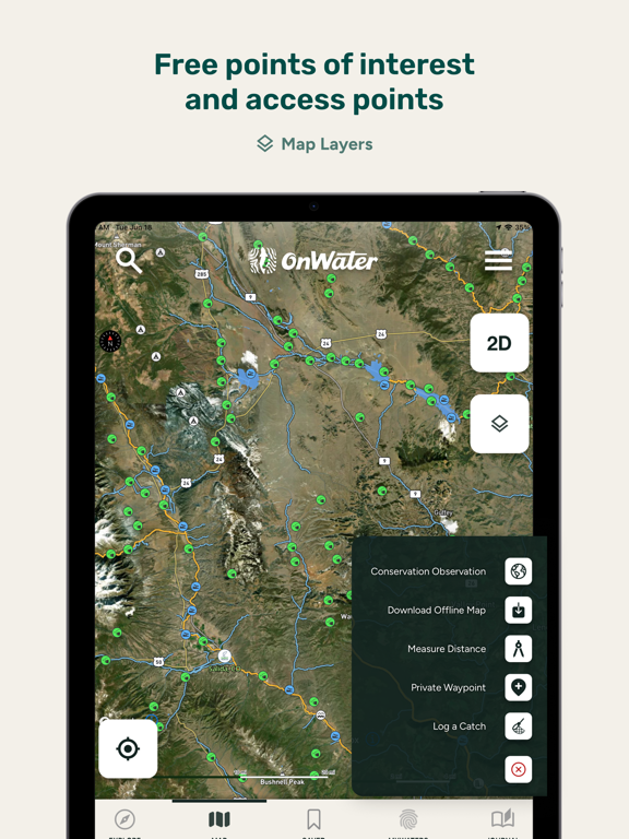 onWater: Fishing Spots Map screenshot 7