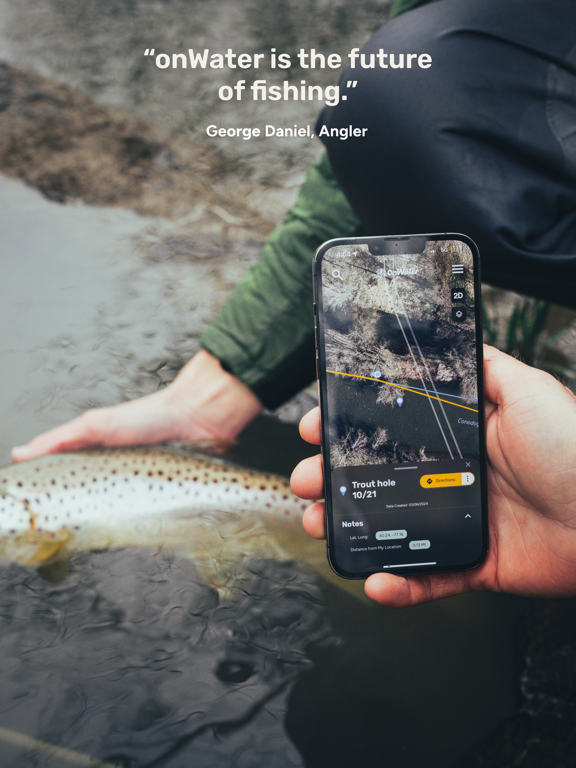 onWater: Fishing Spots Map screenshot 1