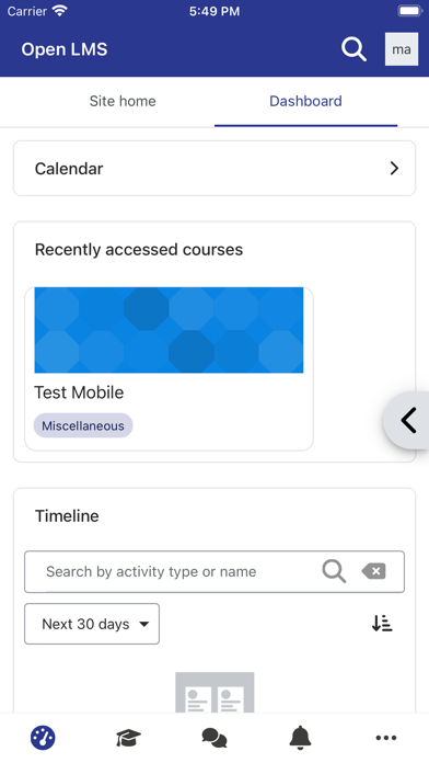 Open-LMS screenshot 2