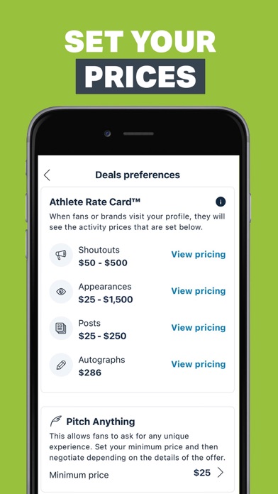Opendorse screenshot 2