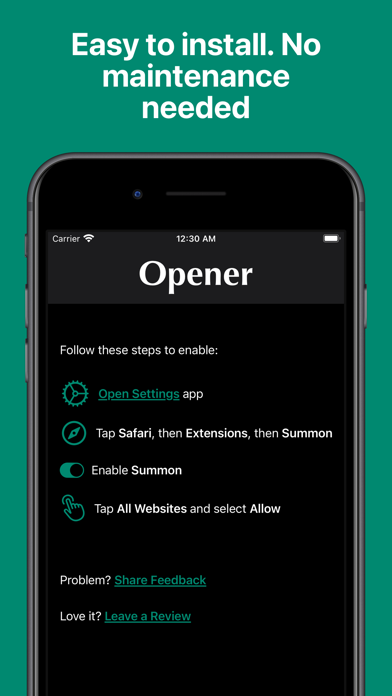 Opener - Open Websites in App screenshot 1